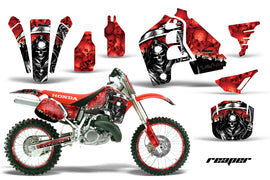 Graphics Kit MX Decal Wrap + # Plates For Honda CR500 CR 500 1989-2001 REAPER RED-atv motorcycle utv parts accessories gear helmets jackets gloves pantsAll Terrain Depot