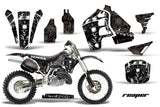 Graphics Kit MX Decal Wrap + # Plates For Honda CR500 CR 500 1989-2001 REAPER BLACK