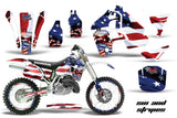 Graphics Kit MX Decal Wrap + # Plates For Honda CR500 CR 500 1989-2001 USA SINS