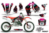 Dirt Bike Graphics Kit MX Decal Wrap For Honda CR500 CR 500 1989-2001 FRENZY RED
