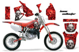 Dirt Bike Graphics Kit MX Decal Wrap For Honda CR80 CR 80 1996-2002 BONES RED