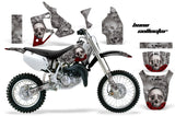 Dirt Bike Graphics Kit MX Decal Wrap For Honda CR80 CR 80 1996-2002 BONES SILVER