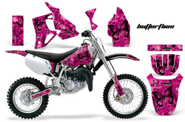 Dirt Bike Graphics Kit MX Decal Wrap For Honda CR80 CR 80 1996-2002 BUTTERFLIES BLACK PINK-atv motorcycle utv parts accessories gear helmets jackets gloves pantsAll Terrain Depot