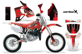 Dirt Bike Graphics Kit MX Decal Wrap For Honda CR80 CR 80 1996-2002 CARBONX RED-atv motorcycle utv parts accessories gear helmets jackets gloves pantsAll Terrain Depot