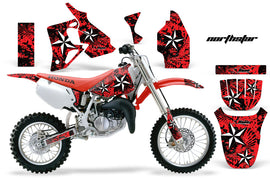 Dirt Bike Graphics Kit MX Decal Wrap For Honda CR80 CR 80 1996-2002 NORTHSTAR RED-atv motorcycle utv parts accessories gear helmets jackets gloves pantsAll Terrain Depot