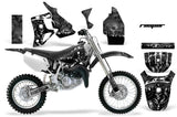 Dirt Bike Graphics Kit MX Decal Wrap For Honda CR80 CR 80 1996-2002 REAPER BLACK