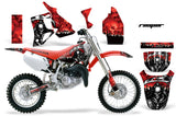 Dirt Bike Graphics Kit MX Decal Wrap For Honda CR80 CR 80 1996-2002 REAPER RED