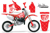 Dirt Bike Graphics Kit MX Decal Wrap For Honda CR80 CR 80 1996-2002 RELOADED RED WHITE