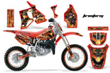 Graphics Kit MX Decal Wrap + # Plates For Honda CR80 CR 80 1996-2002 FIRESTORM RED