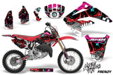 Graphics Kit MX Decal Wrap + # Plates For Honda CR85 CR 85 2003-2007 FRENZY RED