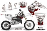 Dirt Bike Graphics Kit MX Decal Wrap For Honda CR85 CR 85 2003-2007 BONES WHITE