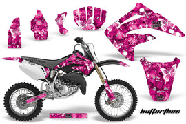 Dirt Bike Graphics Kit MX Decal Wrap For Honda CR85 CR 85 2003-2007 BUTTERFLIES WHITE PINK-atv motorcycle utv parts accessories gear helmets jackets gloves pantsAll Terrain Depot
