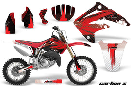 Dirt Bike Graphics Kit MX Decal Wrap For Honda CR85 CR 85 2003-2007 CARBONX RED-atv motorcycle utv parts accessories gear helmets jackets gloves pantsAll Terrain Depot