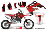 Dirt Bike Graphics Kit MX Decal Wrap For Honda CR85 CR 85 2003-2007 CARBONX RED