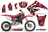 Dirt Bike Graphics Kit MX Decal Wrap For Honda CR85 CR 85 2003-2007 NORTHSTAR RED