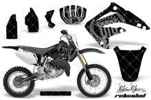Load image into Gallery viewer, Dirt Bike Graphics Kit MX Decal Wrap For Honda CR85 CR 85 2003-2007 RELOADED SILVER BLACK-atv motorcycle utv parts accessories gear helmets jackets gloves pantsAll Terrain Depot