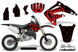 Dirt Bike Graphics Kit MX Decal Wrap For Honda CR85 CR 85 2003-2007 RELOADED RED BLACK