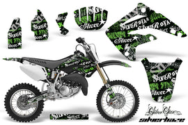 Dirt Bike Graphics Kit MX Decal Wrap For Honda CR85 CR 85 2003-2007 SSSH GREEN BLACK-atv motorcycle utv parts accessories gear helmets jackets gloves pantsAll Terrain Depot
