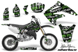 Dirt Bike Graphics Kit MX Decal Wrap For Honda CR85 CR 85 2003-2007 SSSH GREEN BLACK
