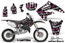 Dirt Bike Graphics Kit MX Decal Wrap For Honda CR85 CR 85 2003-2007 SSSH PINK BLACK-atv motorcycle utv parts accessories gear helmets jackets gloves pantsAll Terrain Depot