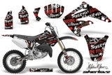 Dirt Bike Graphics Kit MX Decal Wrap For Honda CR85 CR 85 2003-2007 SSSH RED BLACK