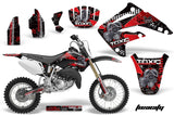Dirt Bike Graphics Kit MX Decal Wrap For Honda CR85 CR 85 2003-2007 TOXIC RED BLACK