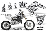 Dirt Bike Graphics Kit MX Decal Wrap For Honda CR85 CR 85 2003-2007 URBAN CAMO WHITE