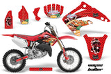 Dirt Bike Graphics Kit MX Decal Wrap For Honda CR85 CR 85 2003-2007 VEGAS RED