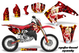 Graphics Kit MX Decal Wrap + # Plates For Honda CR85 CR 85 2003-2007 MOTO MANDY RED