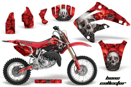 Graphics Kit MX Decal Wrap + # Plates For Honda CR85 CR 85 2003-2007 BONES RED-atv motorcycle utv parts accessories gear helmets jackets gloves pantsAll Terrain Depot