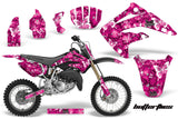 Graphics Kit MX Decal Wrap + # Plates For Honda CR85 CR 85 2003-2007 BUTTERFLIES WHITE PINK