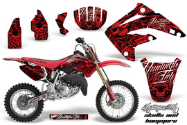 Graphics Kit MX Decal Wrap + # Plates For Honda CR85 CR 85 2003-2007 HISH RED-atv motorcycle utv parts accessories gear helmets jackets gloves pantsAll Terrain Depot