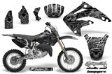 Graphics Kit MX Decal Wrap + # Plates For Honda CR85 CR 85 2003-2007 HISH SILVER