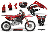 Graphics Kit MX Decal Wrap + # Plates For Honda CR85 CR 85 2003-2007 REAPER RED