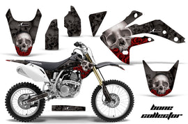 Dirt Bike Graphics Kit Decal Sticker Wrap For Honda CRF150R 2007-2016 BONES BLACK-atv motorcycle utv parts accessories gear helmets jackets gloves pantsAll Terrain Depot