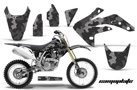 Dirt Bike Graphics Kit Decal Sticker Wrap For Honda CRF150R 2007-2016 CAMOPLATE BLACK-atv motorcycle utv parts accessories gear helmets jackets gloves pantsAll Terrain Depot