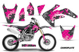 Dirt Bike Graphics Kit Decal Sticker Wrap For Honda CRF150R 2007-2016 CAMOPLATE PINK