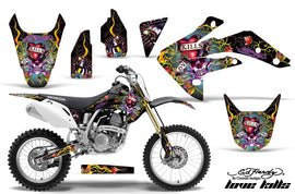Dirt Bike Graphics Kit Decal Sticker Wrap For Honda CRF150R 2007-2016 EDHLK BLACK-atv motorcycle utv parts accessories gear helmets jackets gloves pantsAll Terrain Depot