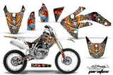 Dirt Bike Graphics Kit Decal Sticker Wrap For Honda CRF150R 2007-2016 EDHP WHITE