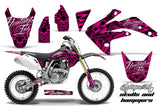 Dirt Bike Graphics Kit Decal Sticker Wrap For Honda CRF150R 2007-2016 HISH PINK