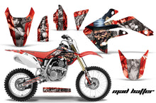 Load image into Gallery viewer, Dirt Bike Graphics Kit Decal Sticker Wrap For Honda CRF150R 2007-2016 HATTER SILVER RED-atv motorcycle utv parts accessories gear helmets jackets gloves pantsAll Terrain Depot