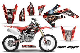Dirt Bike Graphics Kit Decal Sticker Wrap For Honda CRF150R 2007-2016 HATTER SILVER RED-atv motorcycle utv parts accessories gear helmets jackets gloves pantsAll Terrain Depot