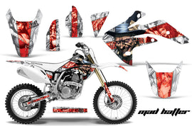 Dirt Bike Graphics Kit Decal Sticker Wrap For Honda CRF150R 2007-2016 HATTER RED WHITE-atv motorcycle utv parts accessories gear helmets jackets gloves pantsAll Terrain Depot