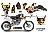 Dirt Bike Graphics Kit Decal Sticker Wrap For Honda CRF150R 2007-2016 MOTO MANDY BLACK