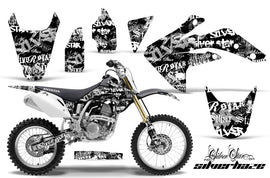 Dirt Bike Graphics Kit Decal Sticker Wrap For Honda CRF150R 2007-2016 SSSH WHITE BLACK-atv motorcycle utv parts accessories gear helmets jackets gloves pantsAll Terrain Depot