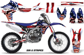 Dirt Bike Graphics Kit Decal Sticker Wrap For Yamaha YZ450F 2010-2013 USA SINS-atv motorcycle utv parts accessories gear helmets jackets gloves pantsAll Terrain Depot