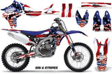 Dirt Bike Graphics Kit Decal Sticker Wrap For Yamaha YZ450F 2010-2013 USA SINS