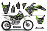 Dirt Bike Graphics Kit Decal Sticker Wrap For Honda CRF150R 2007-2016 TOXIC GREEN BLACK