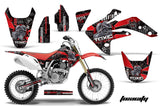 Dirt Bike Graphics Kit Decal Sticker Wrap For Honda CRF150R 2007-2016 TOXIC RED BLACK