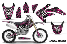 Dirt Bike Graphics Kit Decal Sticker Wrap For Honda CRF150R 2007-2016 WIDOW PINK BLACK-atv motorcycle utv parts accessories gear helmets jackets gloves pantsAll Terrain Depot